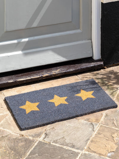 Next Gallery Home Grey Triplex Star Coir Doormat- Buy online at McGrocer