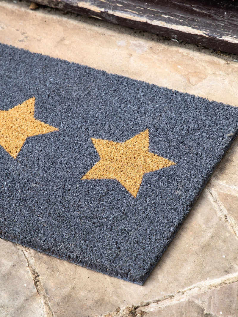 Gallery Home grey triplex star coir doormat 40cm - British product