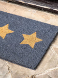 Gallery Home grey triplex star coir doormat 40cm - British product