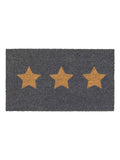 Gallery Home grey triplex star coir doormat 40cm - British product