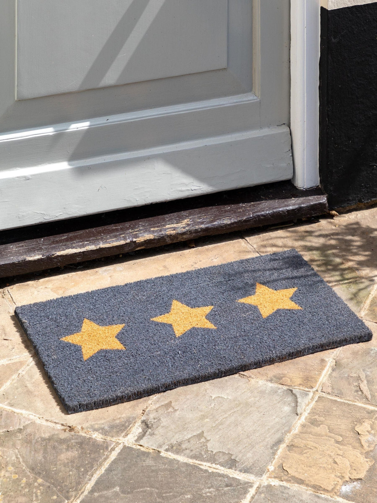 Gallery Home grey triplex star coir doormat 40cm - British product