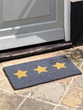 Gallery Home grey triplex star coir doormat 40cm - British product