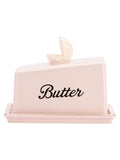 Yvonne Ellen pink shell butter dish 11cm, imported from the UK