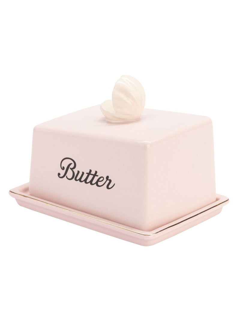 Yvonne Ellen pink shell butter dish 11cm, imported from the UK