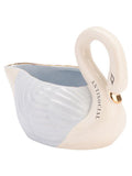 Yvonne Ellen Blue Swan Gravy Boat stoneware - British product
