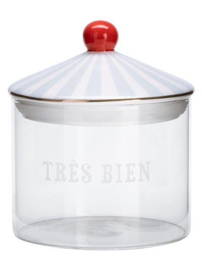 Next Yvonne Ellen Blue Tres Bien Small Storage Glass- Buy online at McGrocer