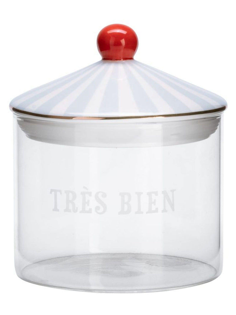 Yvonne Ellen blue small storage glass jar, imported from the UK