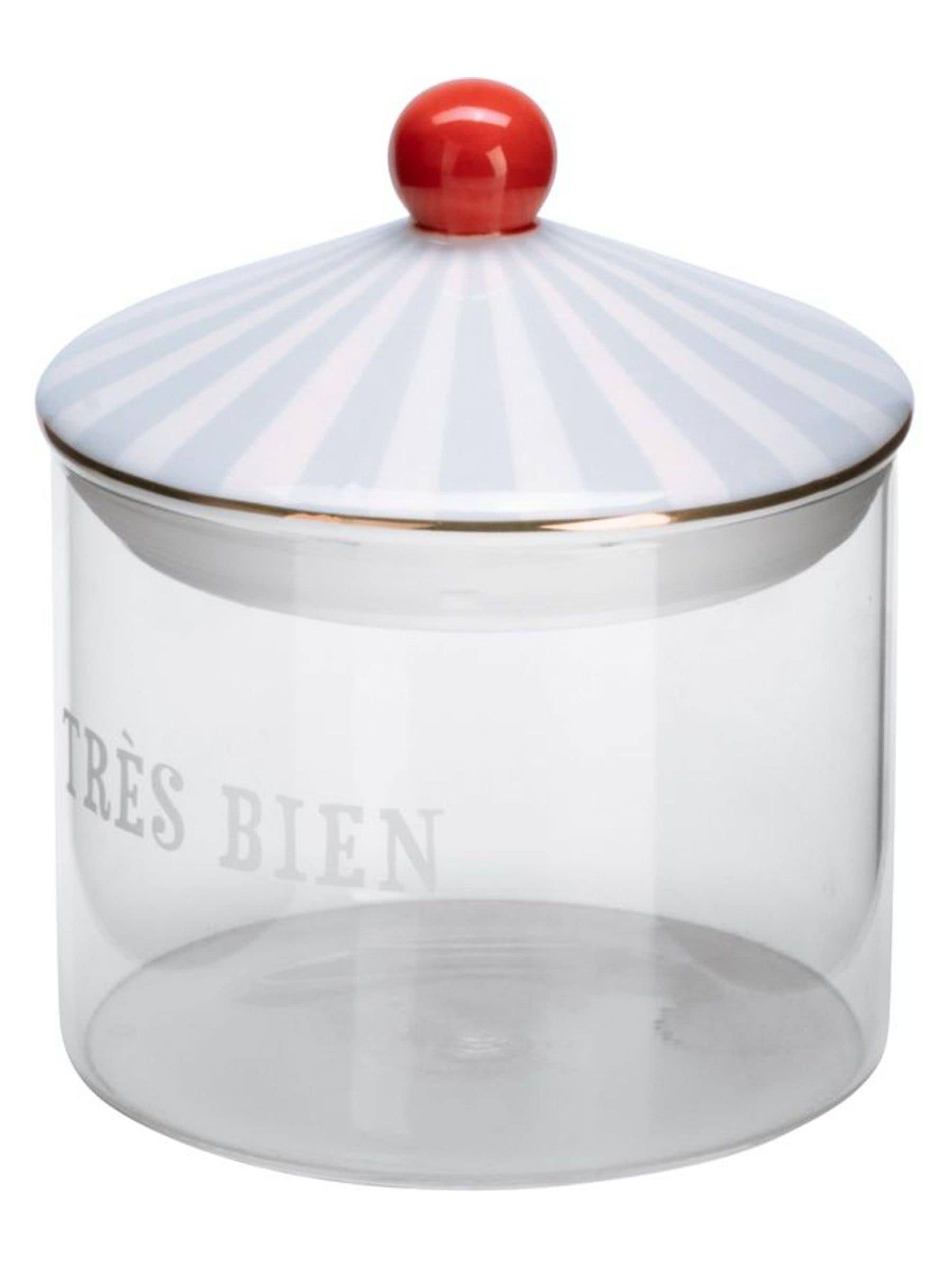 Yvonne Ellen blue small storage glass jar, imported from the UK