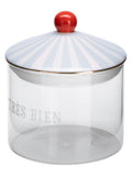 Yvonne Ellen blue small storage glass jar, imported from the UK