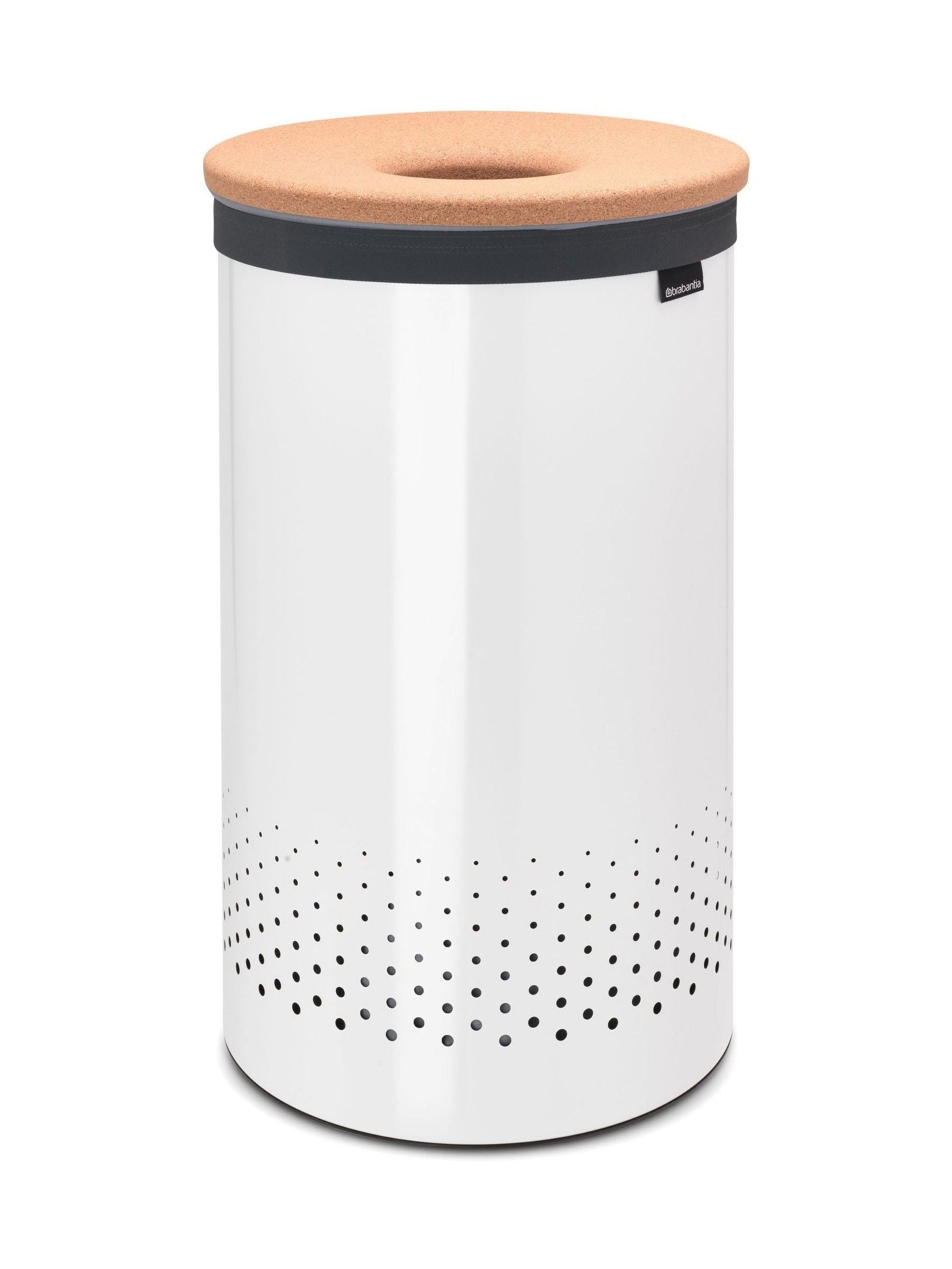 Brabantia white cork lid laundry bin 60L, UK version