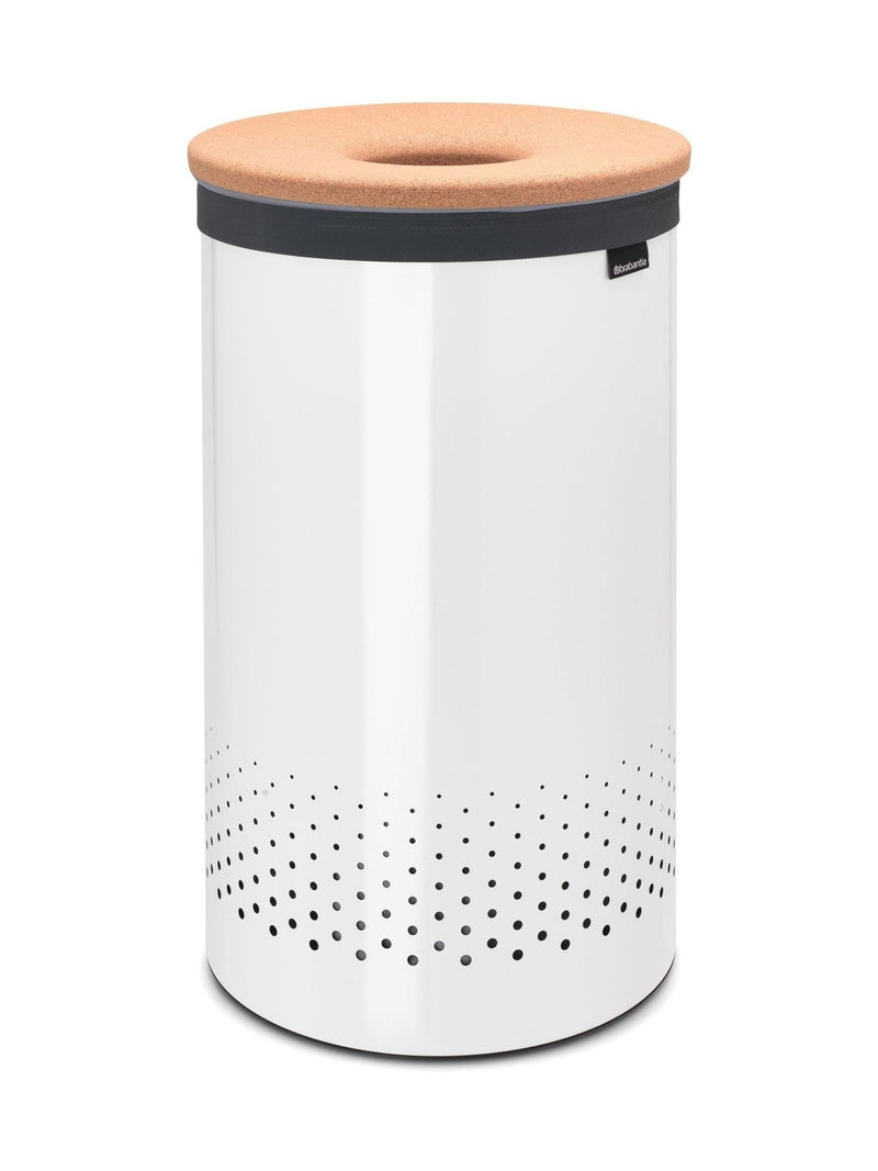 Brabantia white cork lid laundry bin 60L, UK version