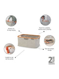 Brabantia grey foldable laundry basket 40L, imported from the UK