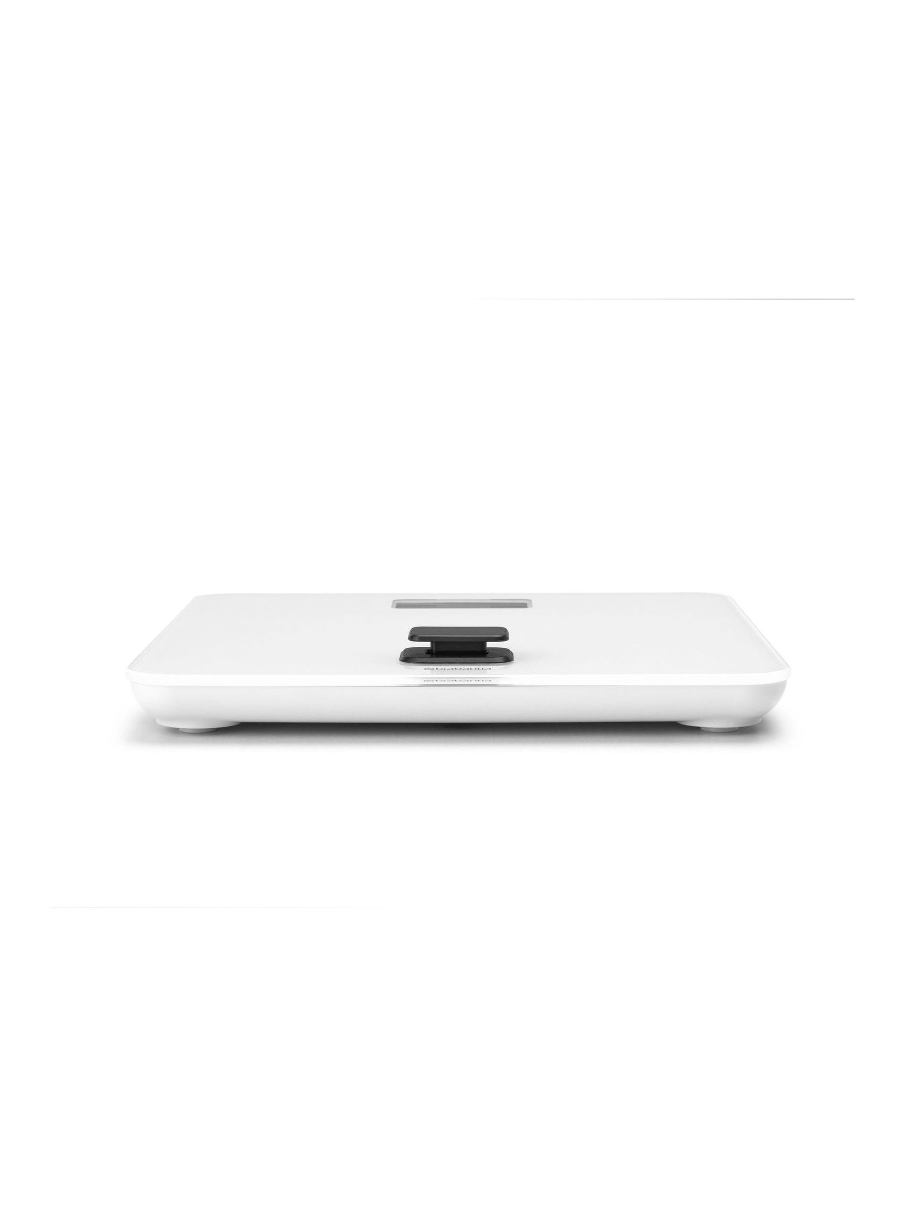 Brabantia white bathroom scale battery free (British brand)