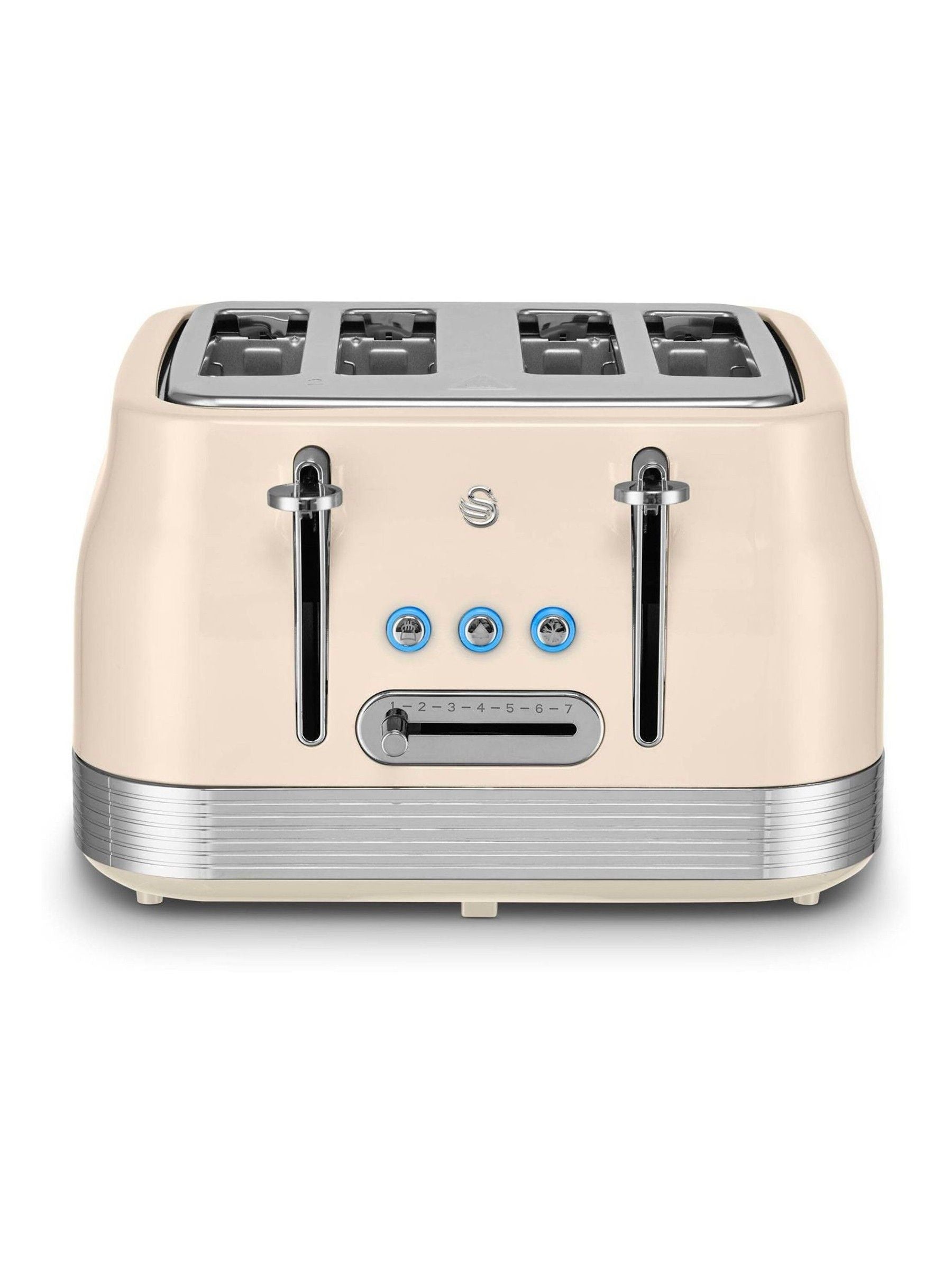 Swan Cream Retro 4 Slice Toaster - British product