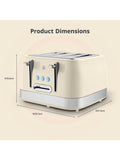 Swan Cream Retro 4 Slice Toaster - British product