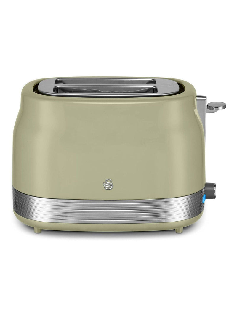 Swan Grey 930W Retro 2 Slice Toaster