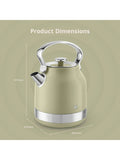 Swan Green Retro Traditional electric kettle 1.7L (British brand)