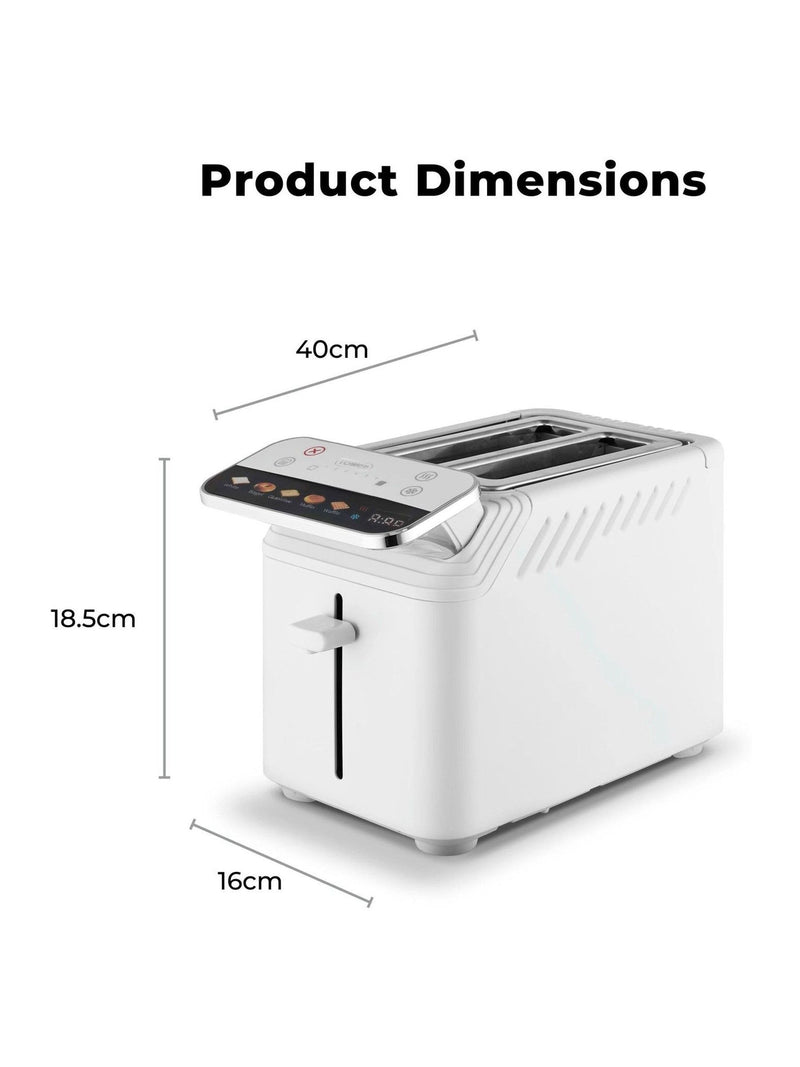 Tower 2 Slice Digital Toaster White, UK version