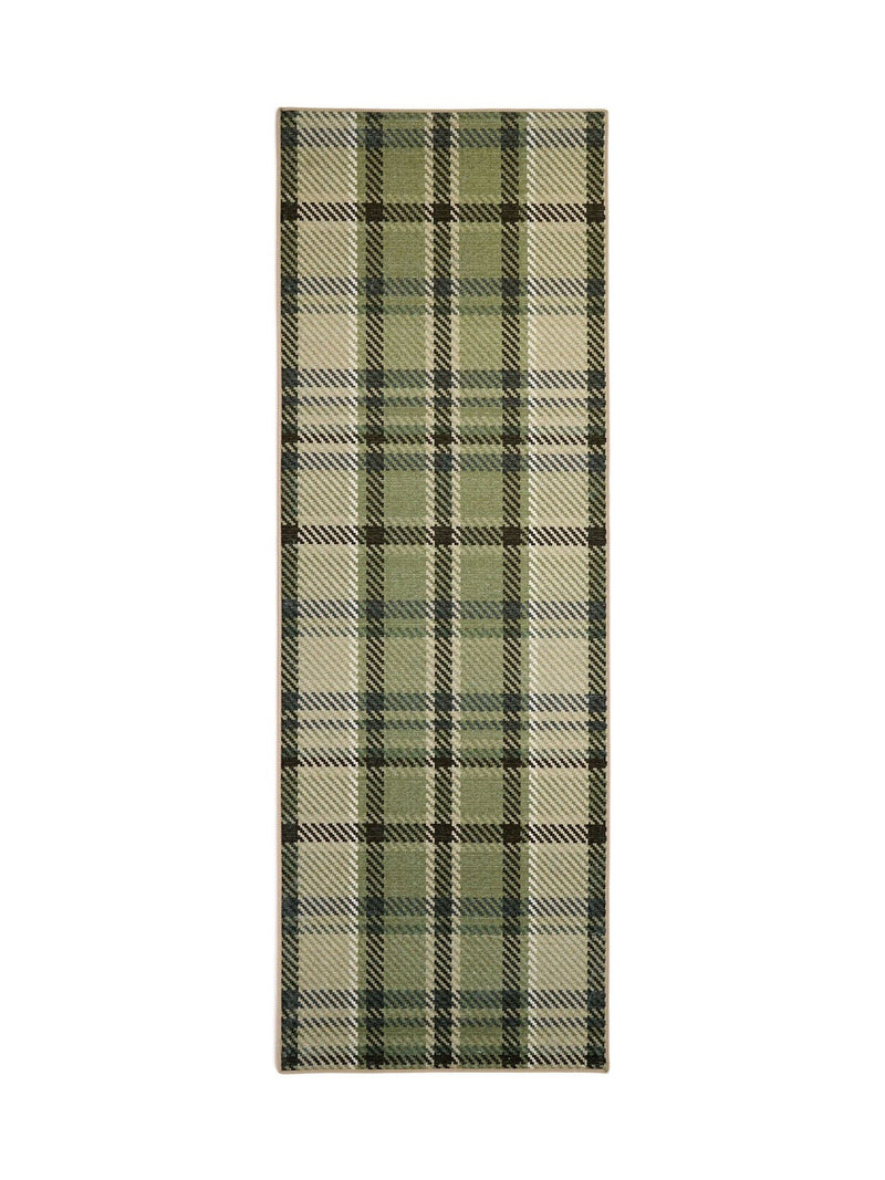 Hug Rug Green Isla Plaid Runner 75x220cm (British brand)