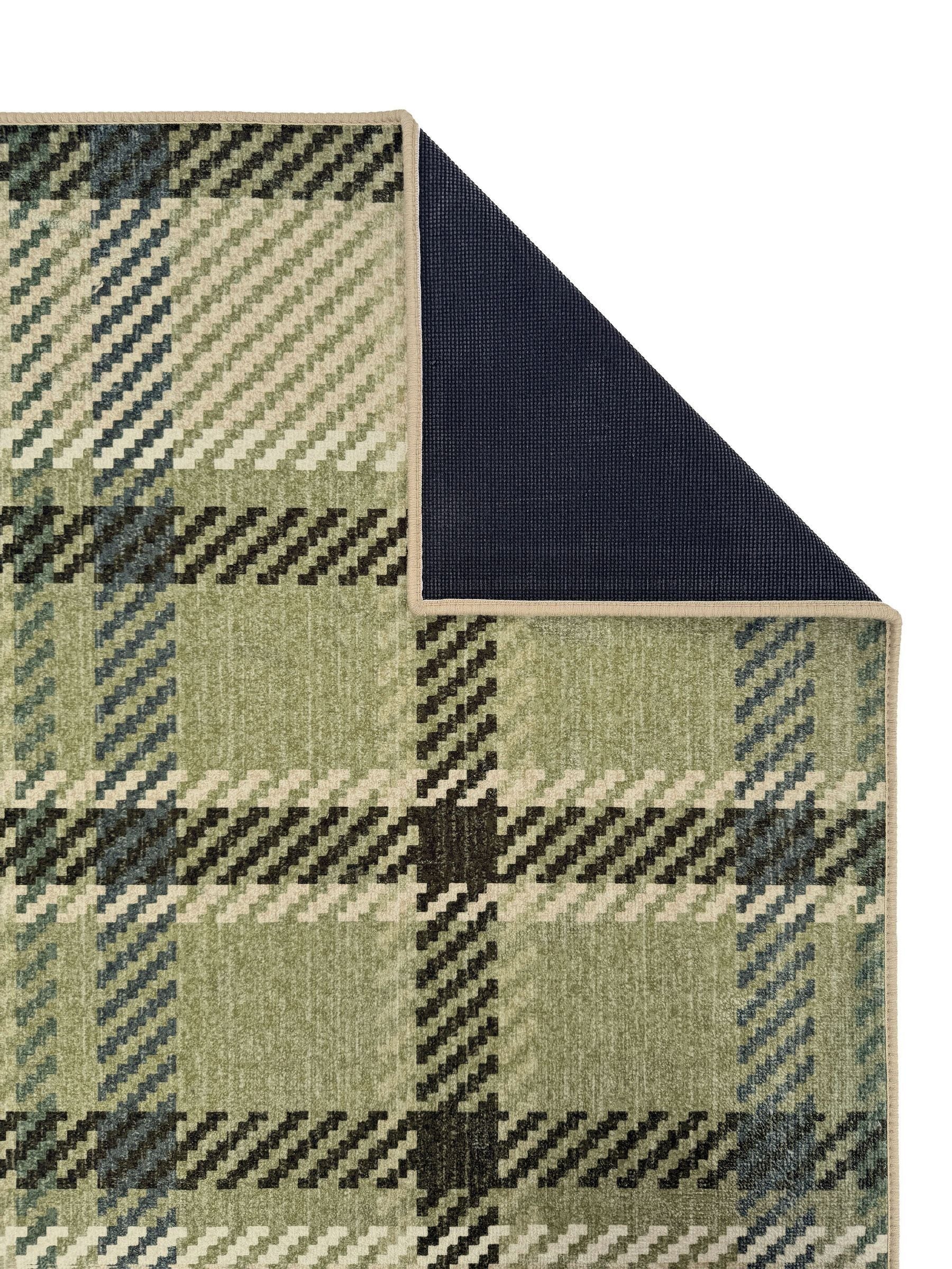 Hug Rug Green Isla Plaid Runner 75x220cm (British brand)
