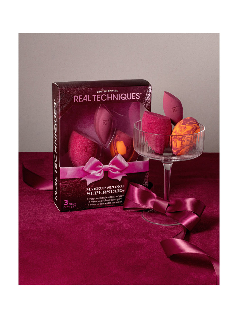 Real Techniques makeup sponge superstars set (British brand)