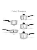 Swan 5 piece stainless steel cookware set (British brand)