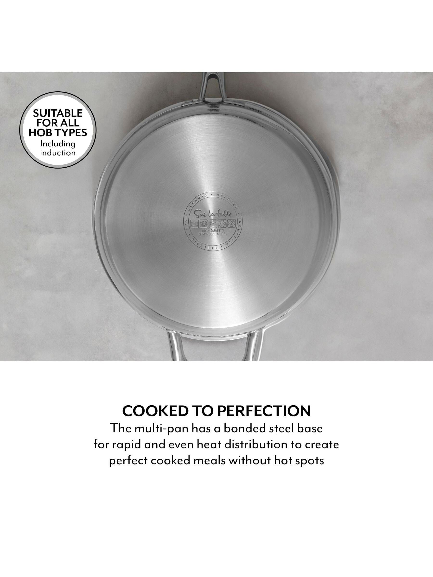Sur La Table stainless steel TriPly multi-pan with lid 28cm (British brand)
