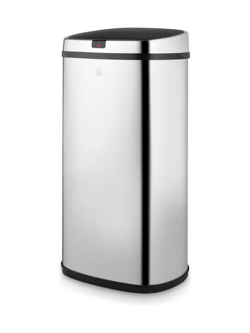 Swan Stainless Steel Townhouse 42L Square Sensor Bin