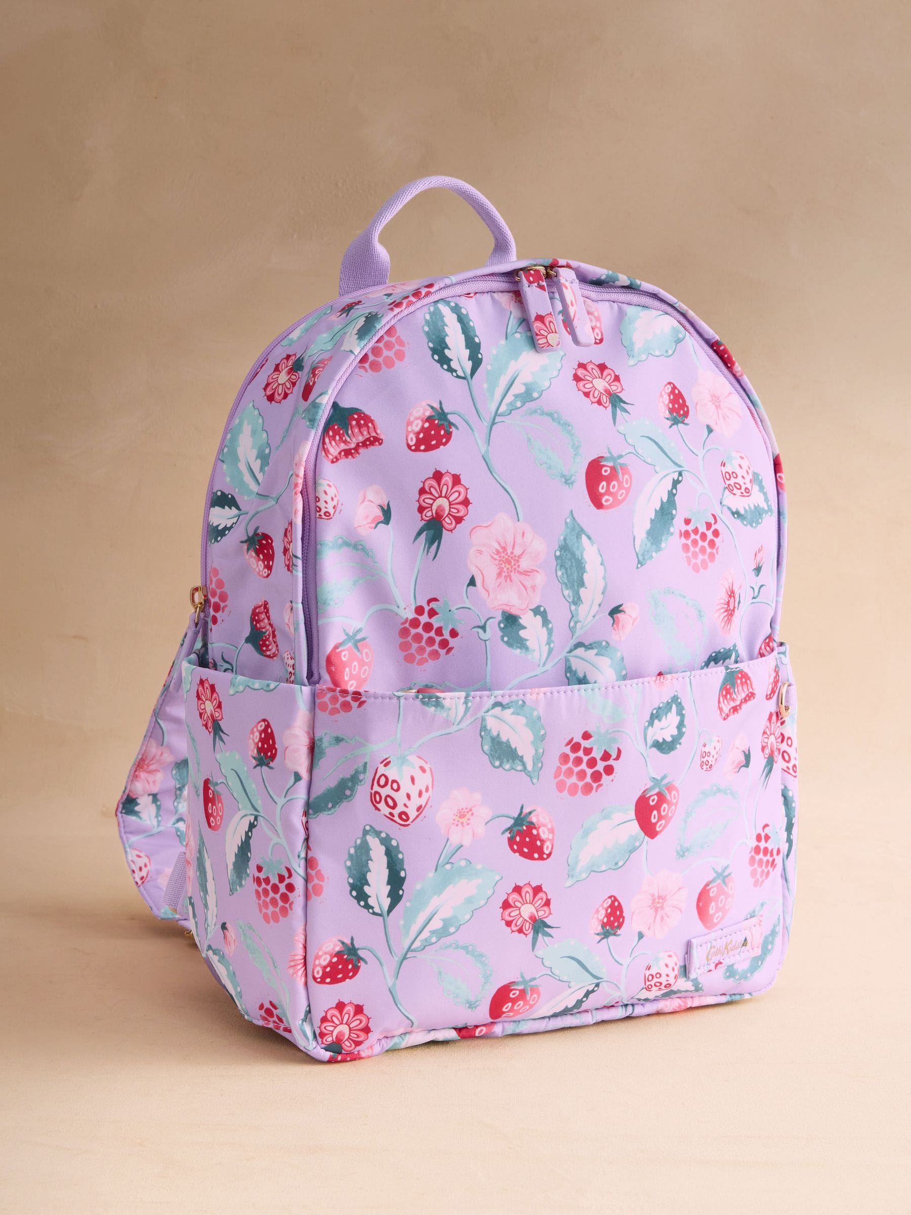 Cath Kidston Raspberry Garden Print compact backpack - British product