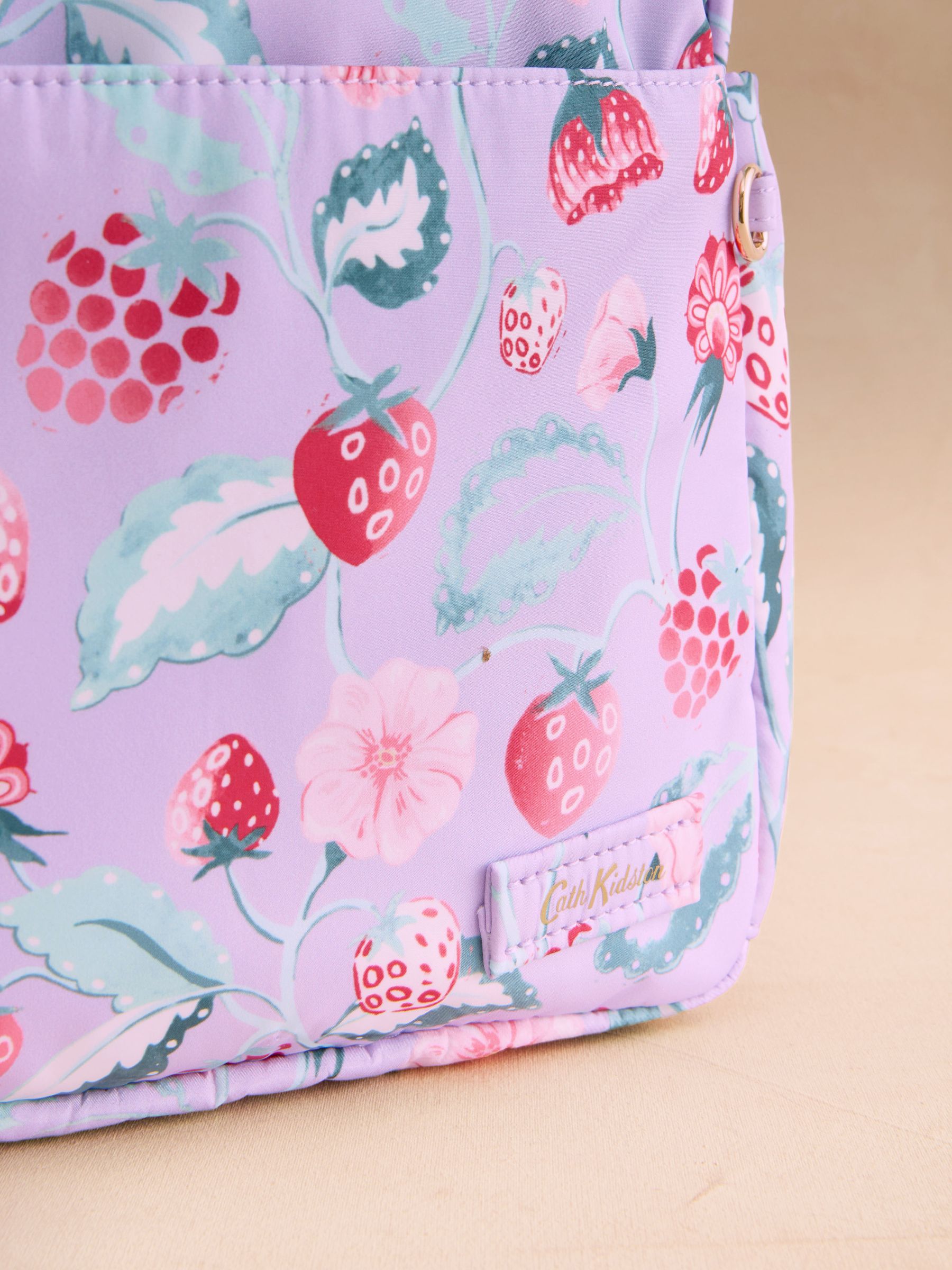 Cath Kidston Raspberry Garden Print compact backpack - British product