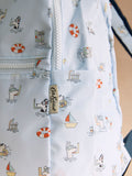 Cath Kidston blue dog print foldaway backpack, UK version