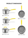 Sur La Table Yellow Colour Me Happy 5 piece cookware set (British brand)