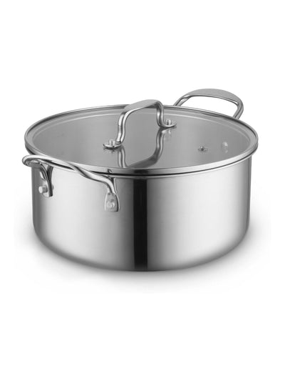 Next Sur La Table Stainless Steel TriPly 24cm Casserole Pan with Lid- Buy online at McGrocer