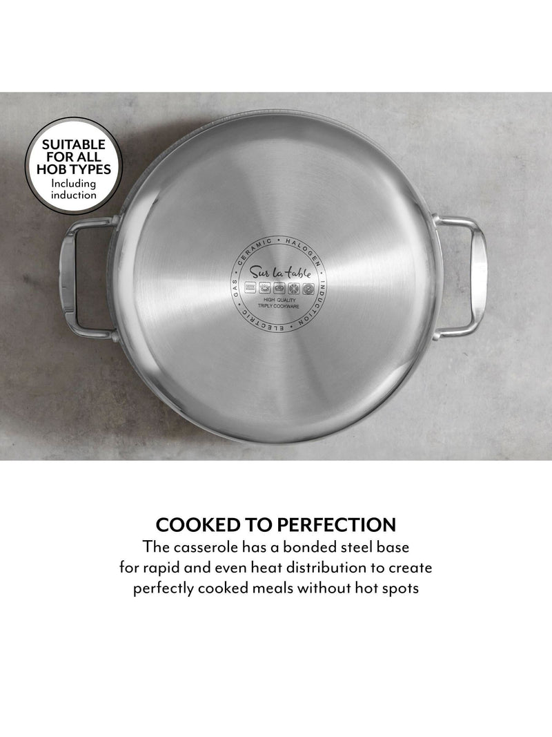 Sur La Table TriPly casserole pan 24cm, imported from the UK