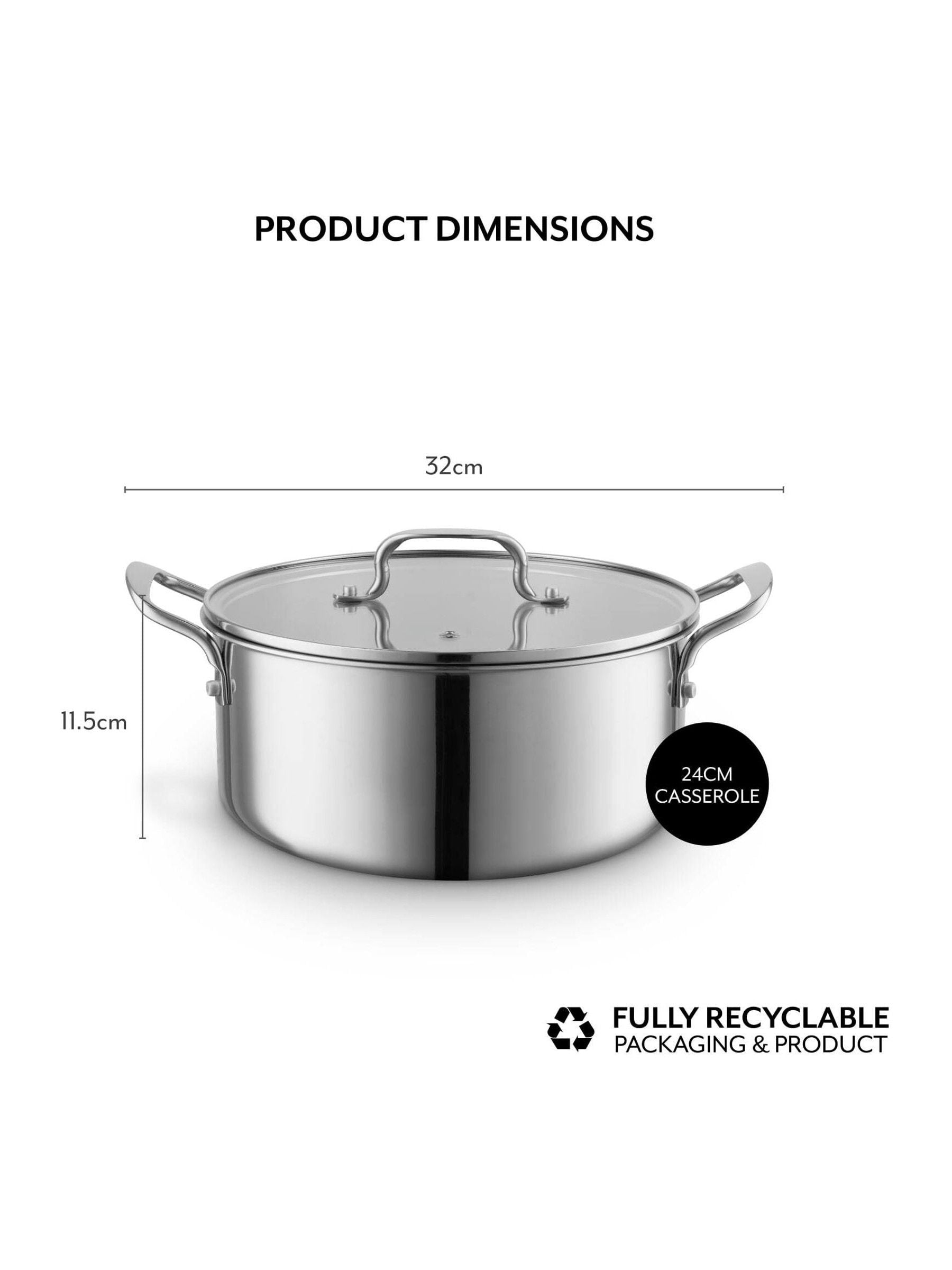 Sur La Table TriPly casserole pan 24cm, imported from the UK