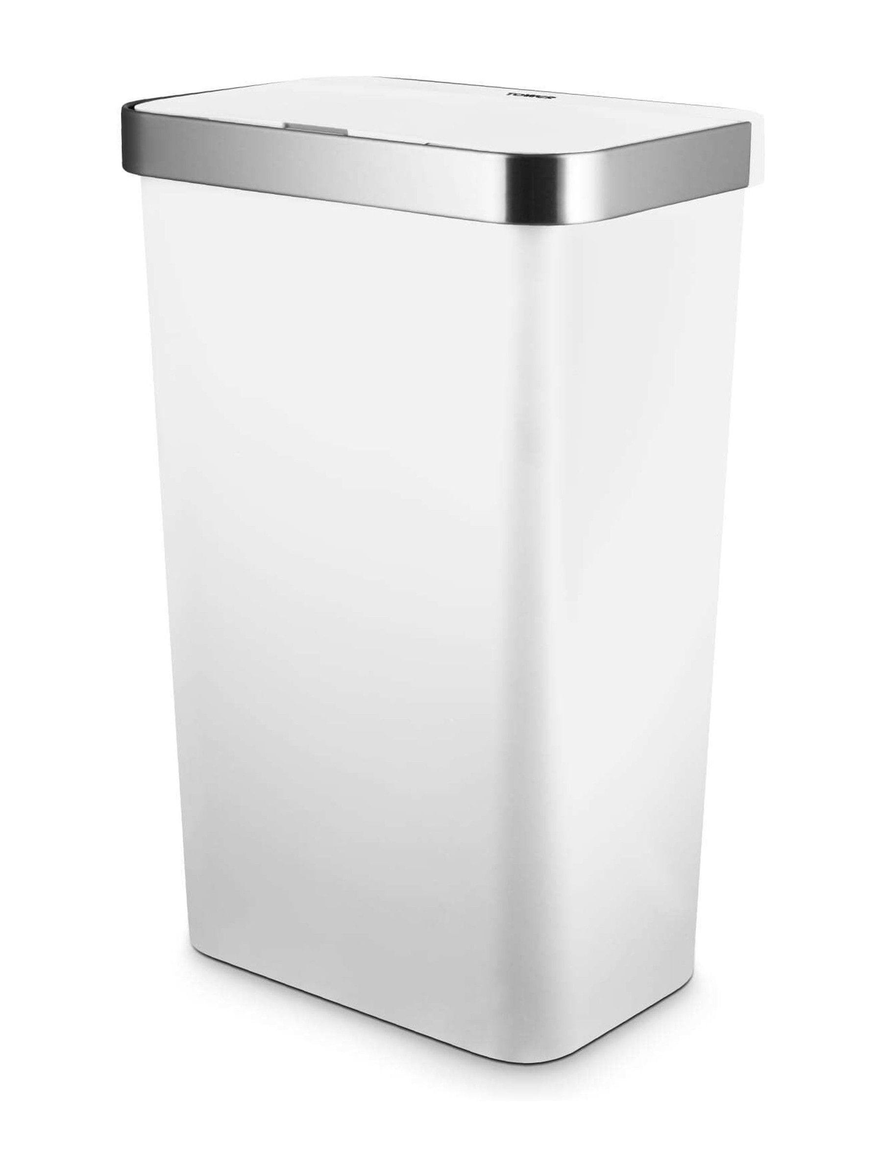 Tower Black Rectangular Sensor Bin Kitchen Waste Storage 50L
