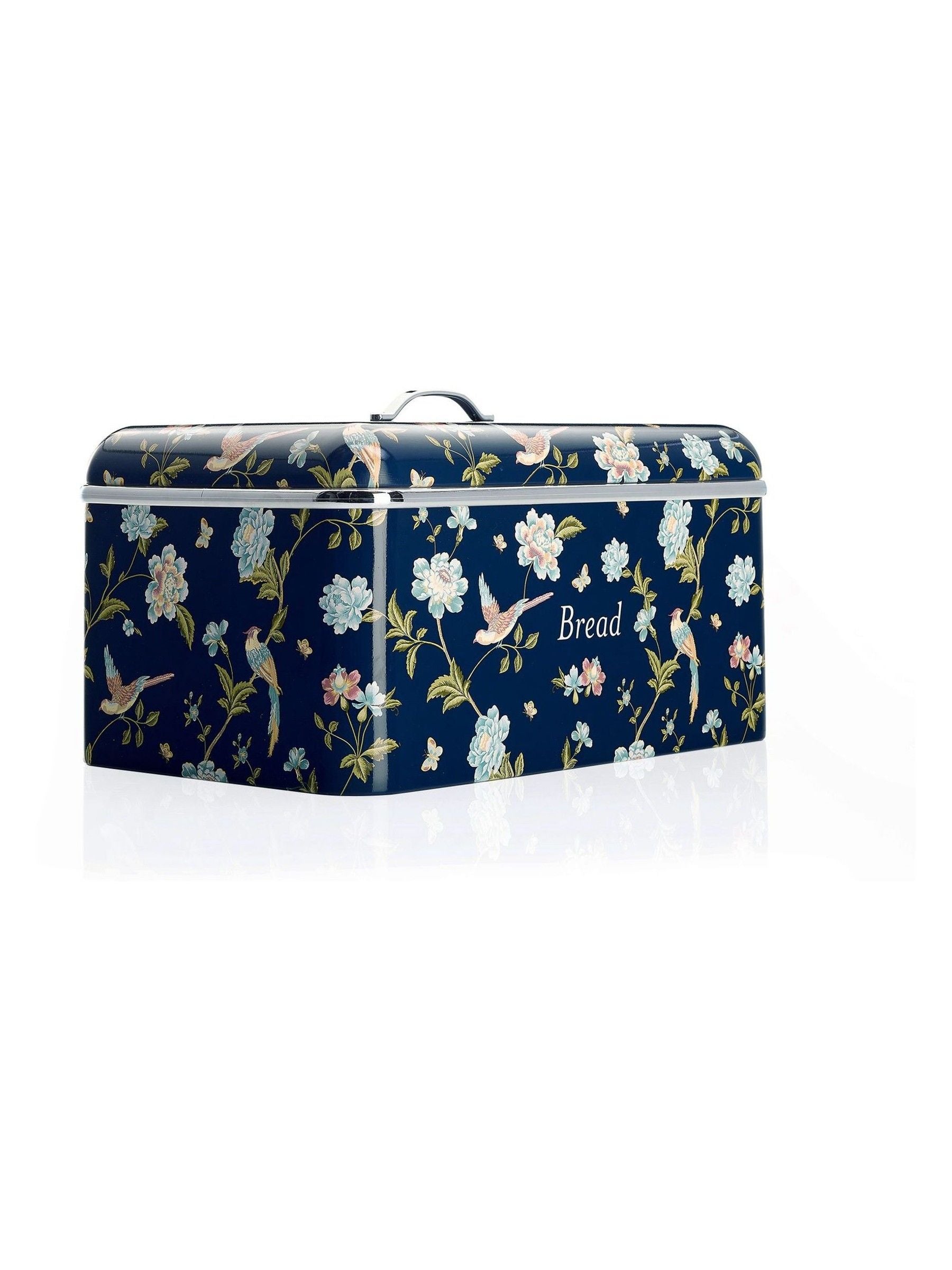 Laura Ashley Elveden Navy bread bin, imported from the UK
