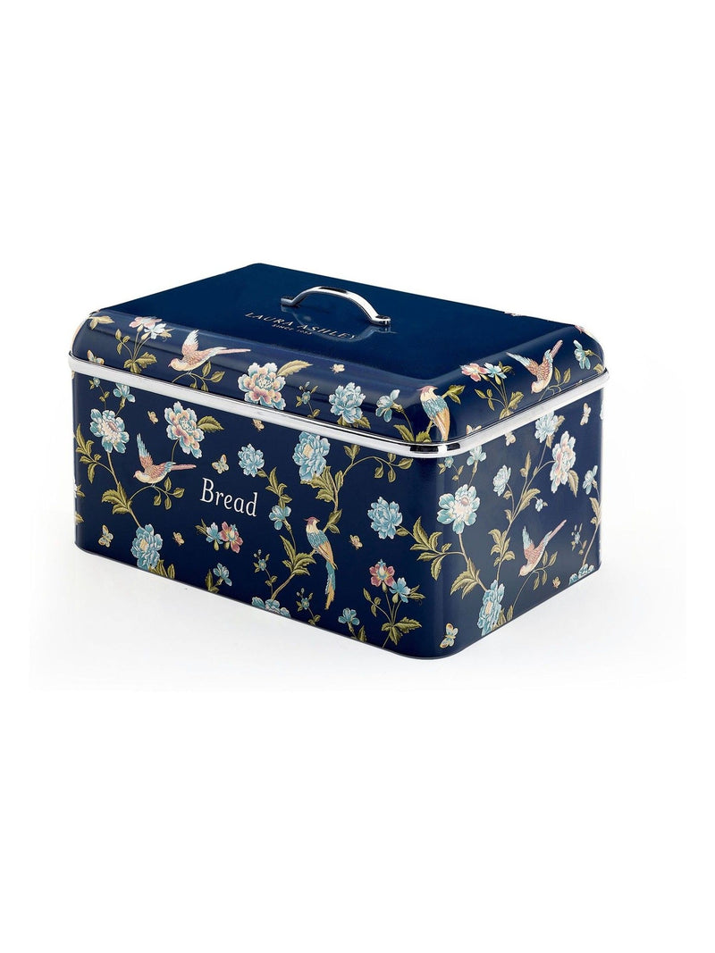 Laura Ashley Elveden Navy bread bin, imported from the UK