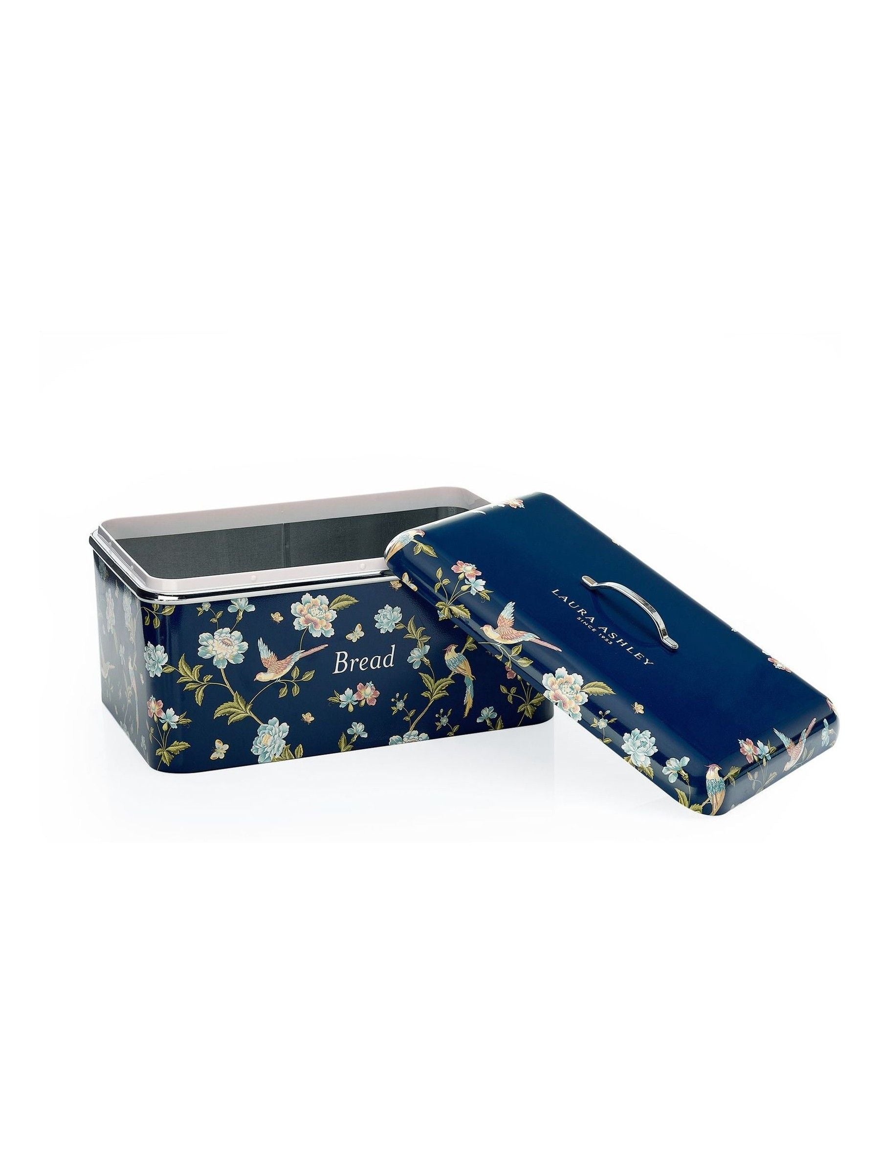 Laura Ashley Elveden Navy bread bin, imported from the UK