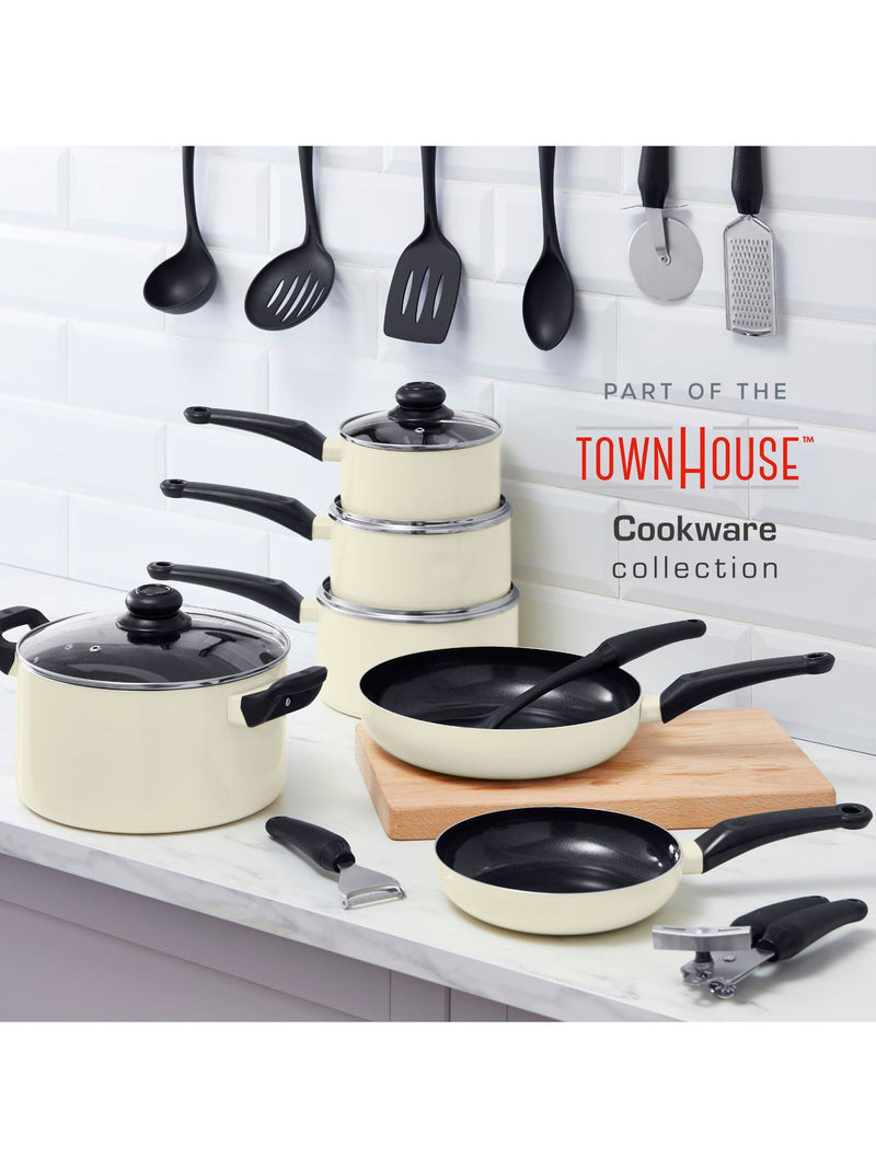 Swan Townhouse Cream saucepan set 3 piece 16cm 18cm 20cm (British brand)