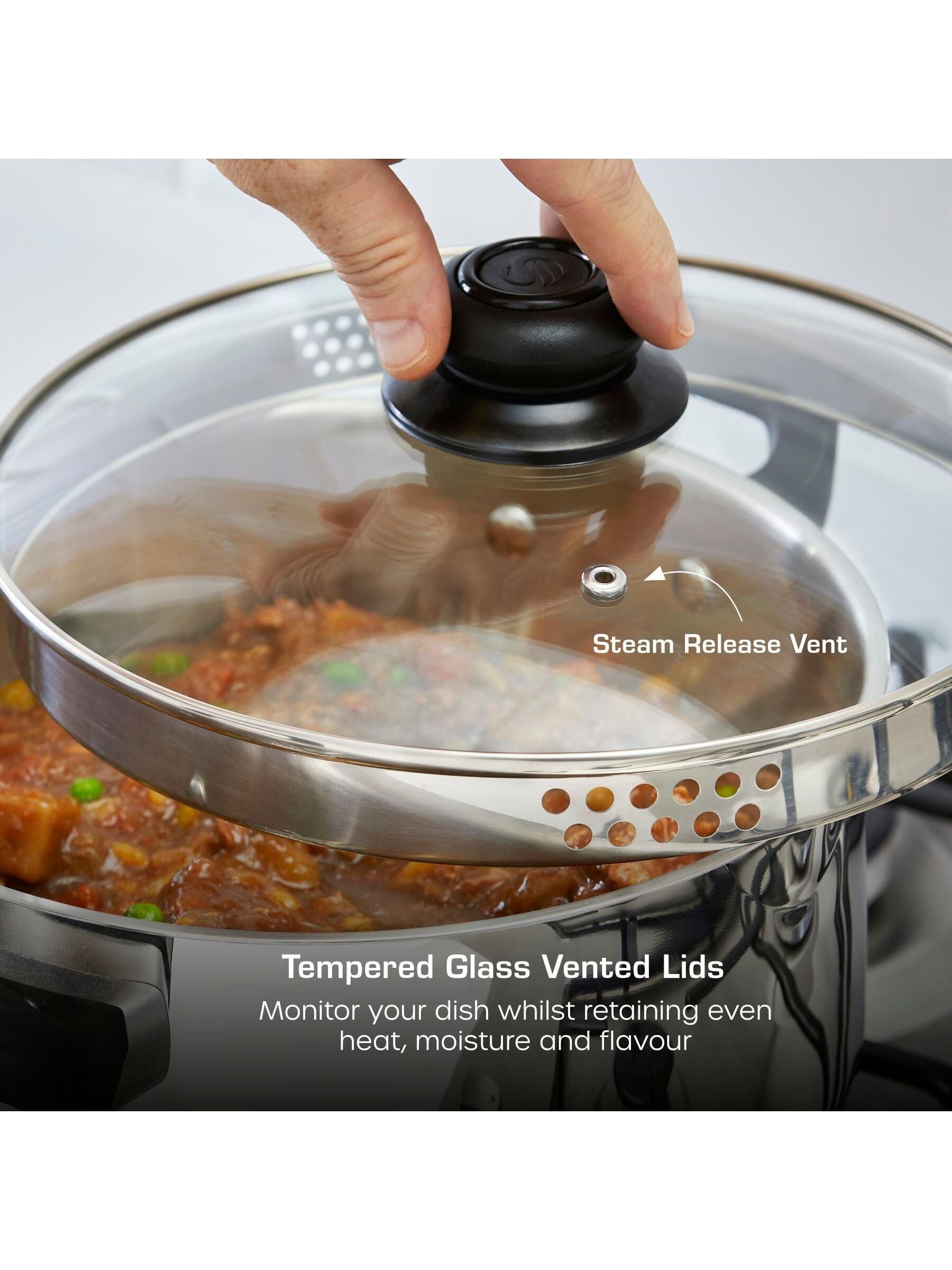 Swan Stainless Steel Casserole Dish 24cm