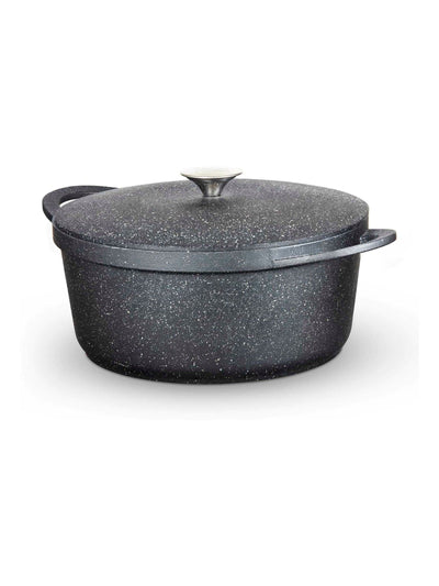 Plat à gratin Tower Noir 28cm avec couvercle en aluminium