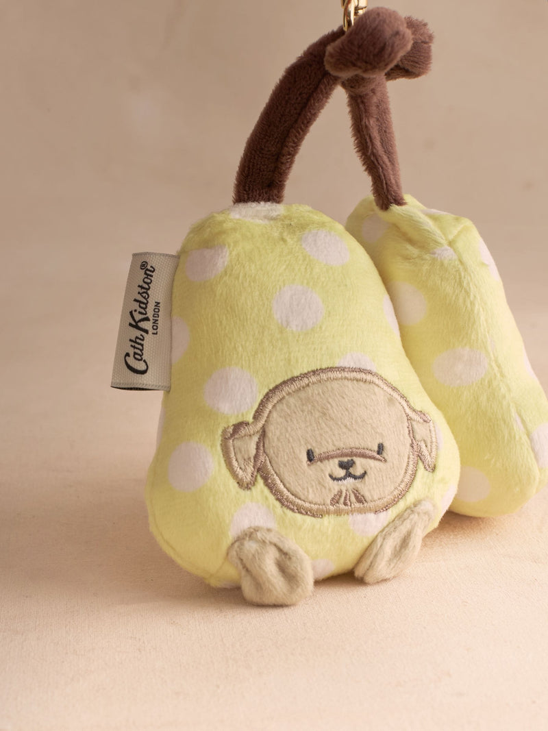 Cath Kidston pear plushie bag charm - British product