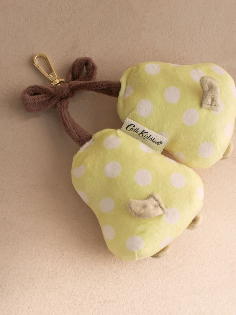 Cath Kidston pear plushie bag charm - British product