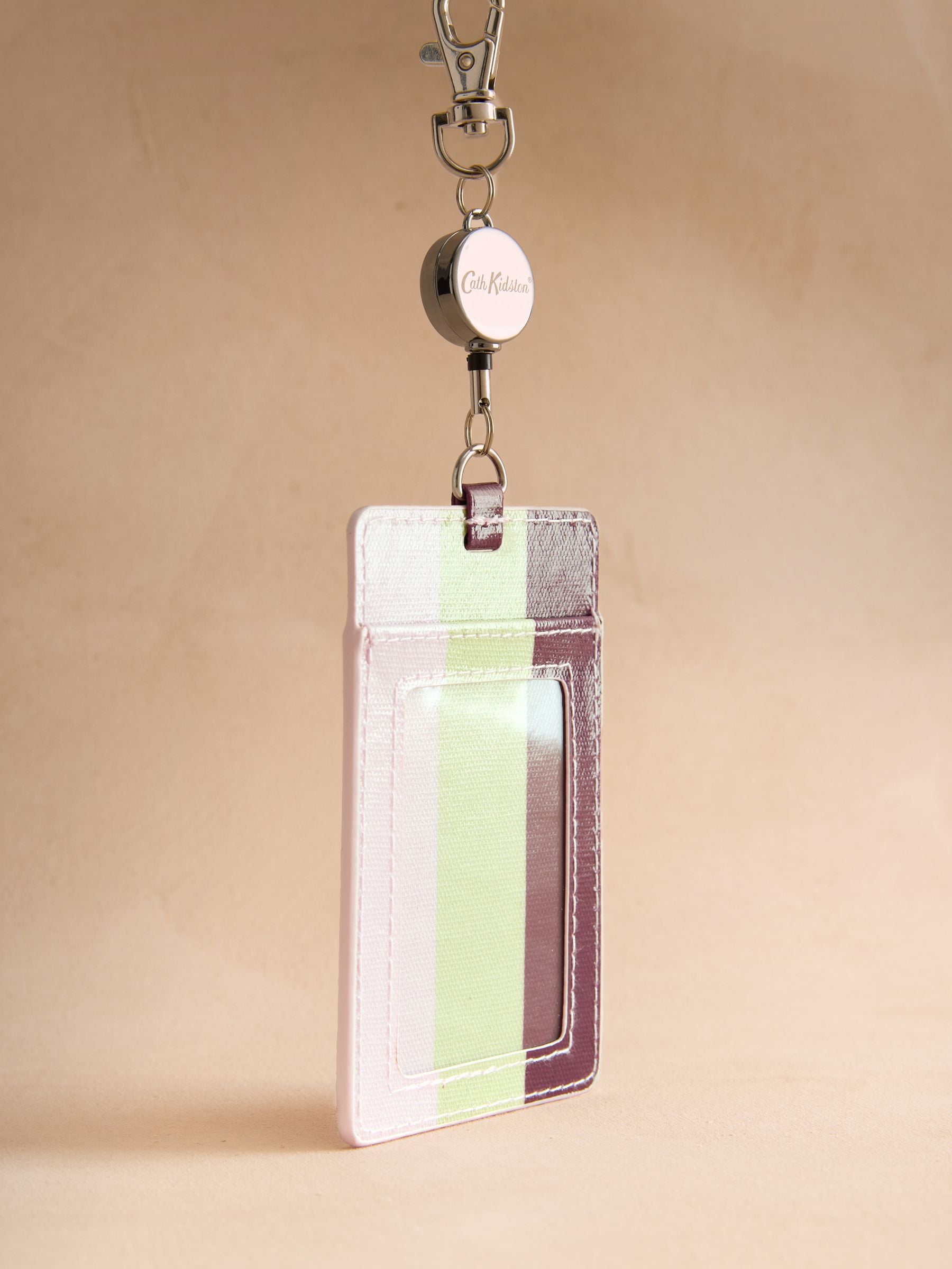 Cath Kidston pink hotel print retractable lanyard (British brand)