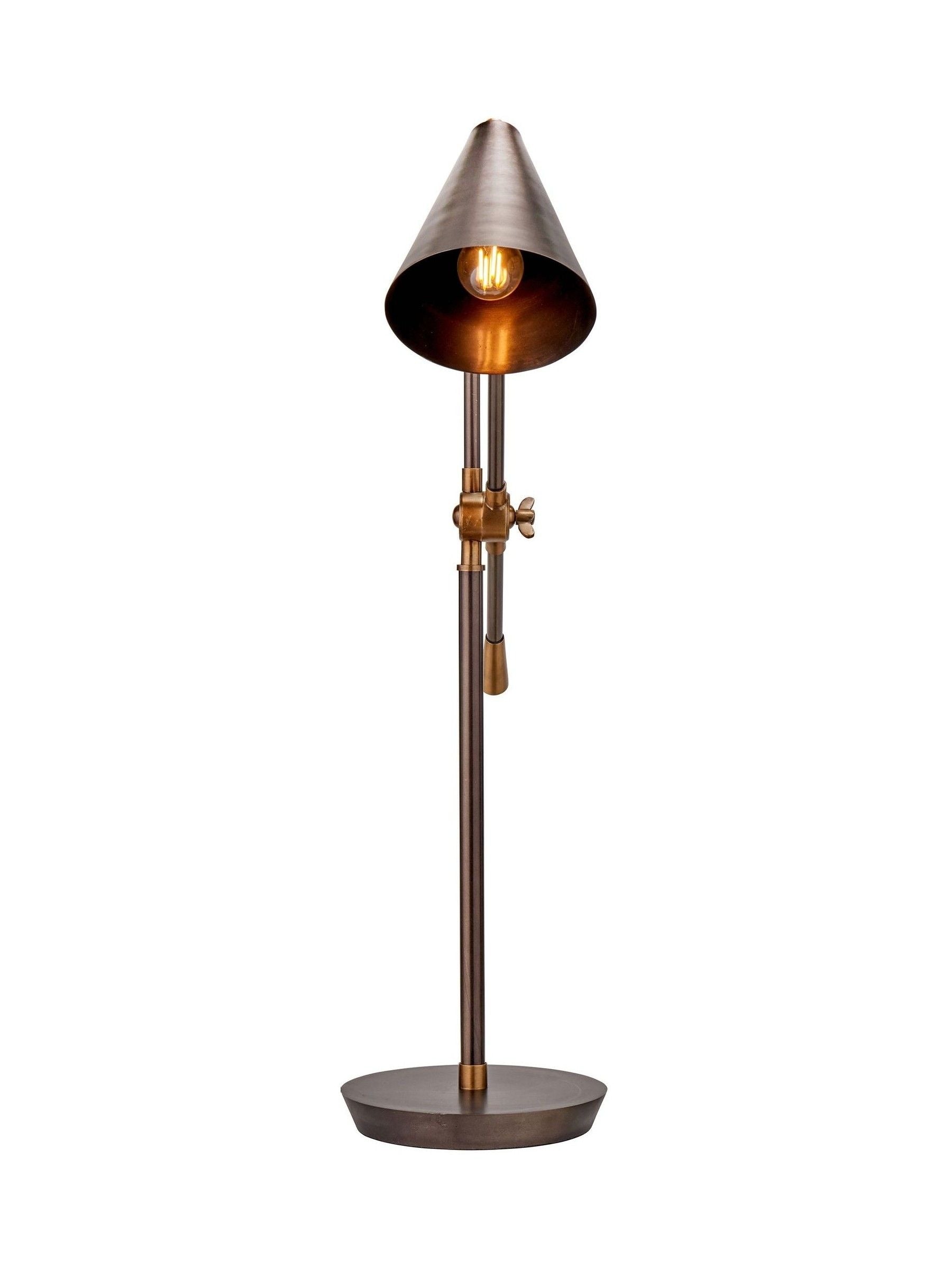 Pacific Bronze adjustable task table lamp, UK version