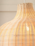 Pacific rattan pendant ceiling light with iron frame (British brand)