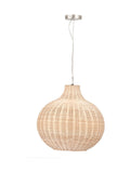 Pacific rattan pendant ceiling light with iron frame (British brand)