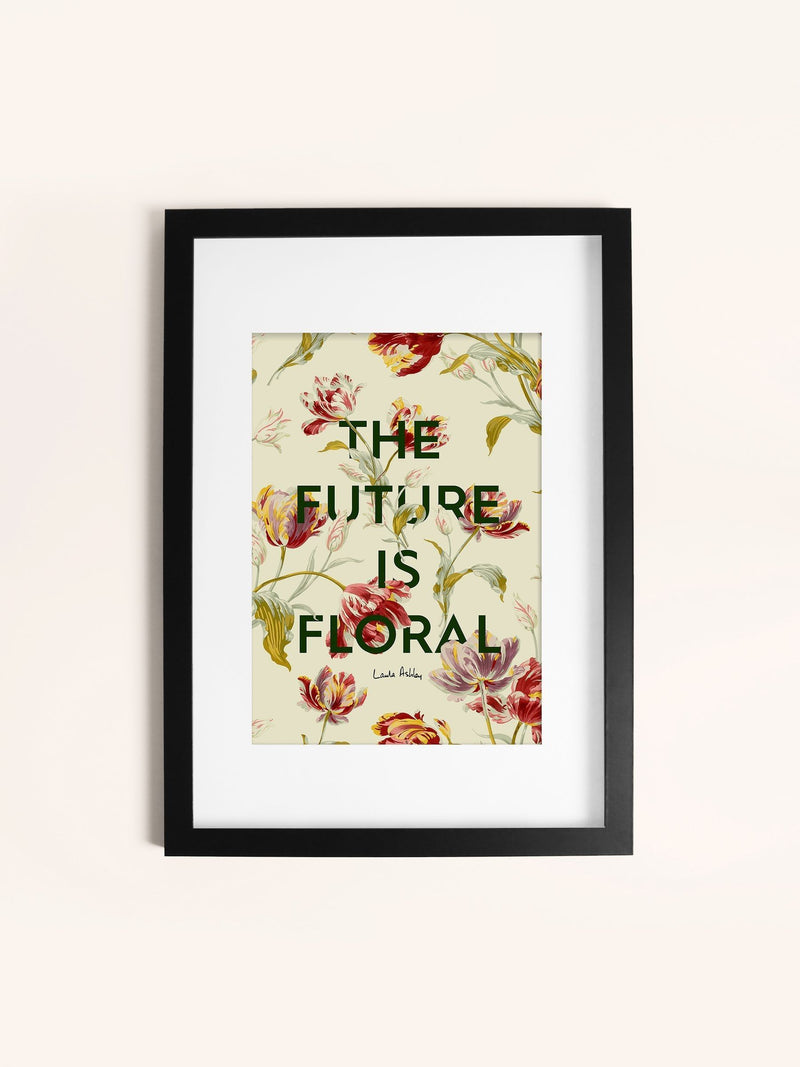 Laura Ashley Black Gosford Slogan Large Wall Art Frame, UK version