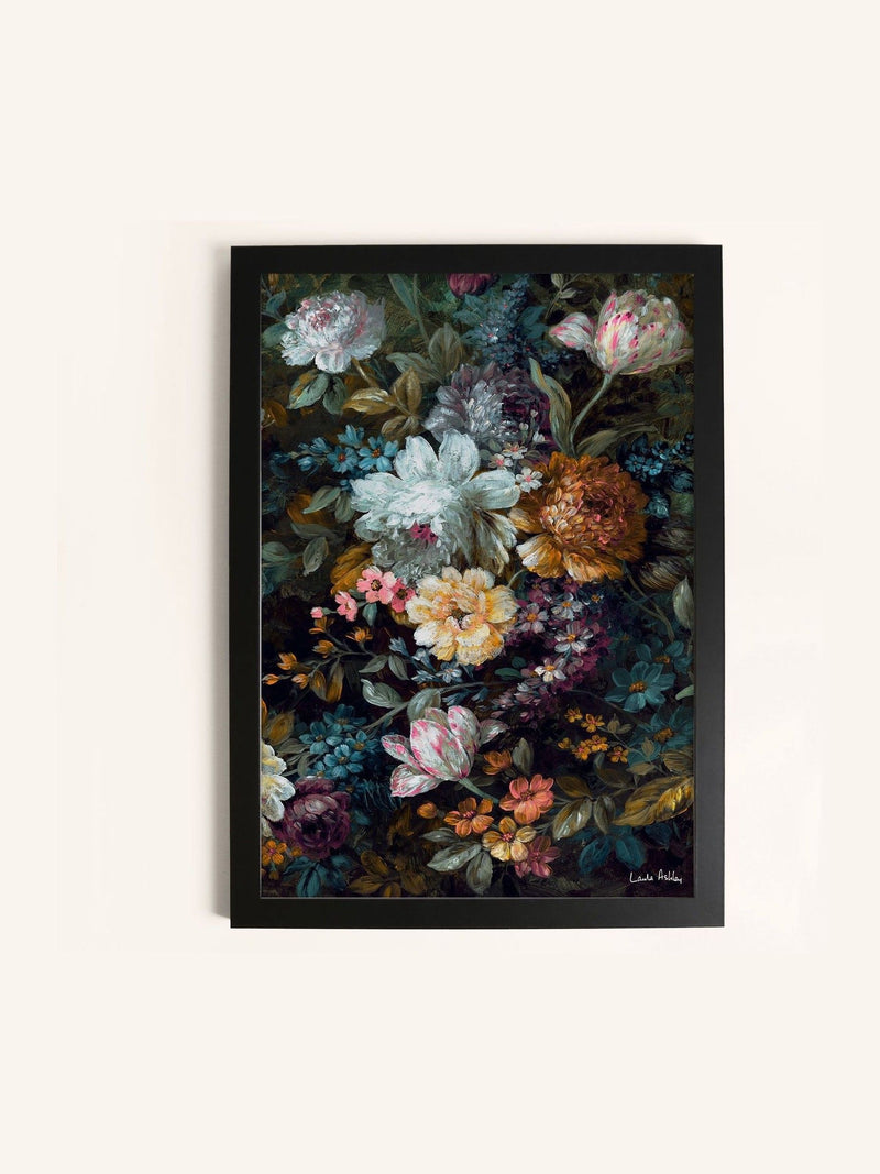 Laura Ashley Black Mathilde medium wall art frame, UK version
